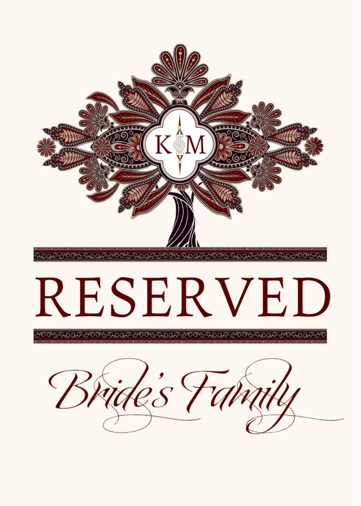 Ananda Tree Indian Table Names, Wedding Table Names, Wedding Table Cards Documents and Designs